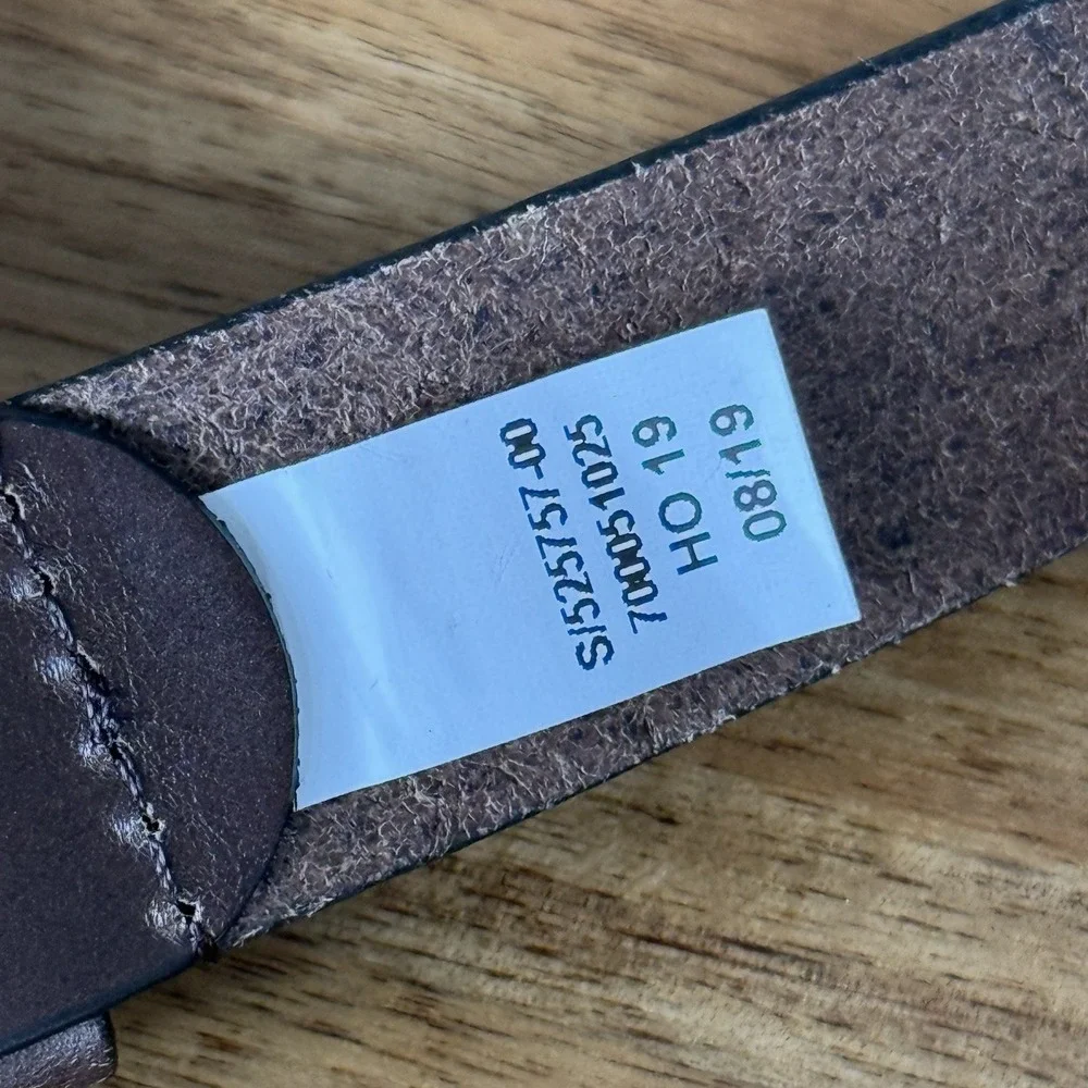 Banana Republic Genuine Brown Leather‎ Belt Men's Size 38 Casual Everyday NWT